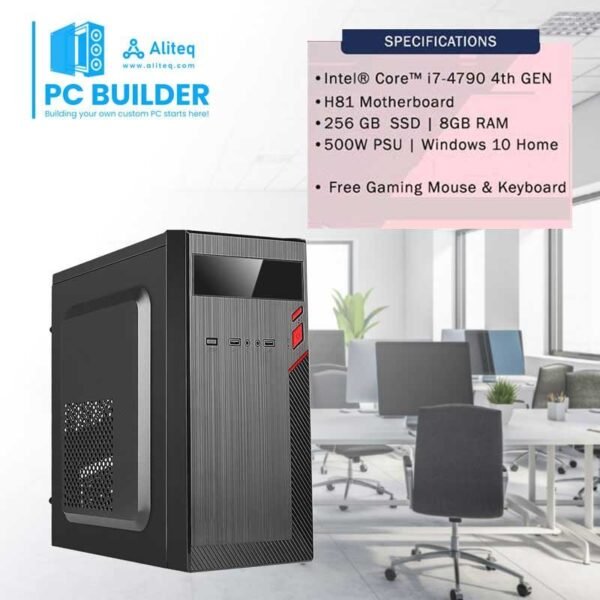 Custom Assembled Computer intel i7 for Office and Home with Monitor